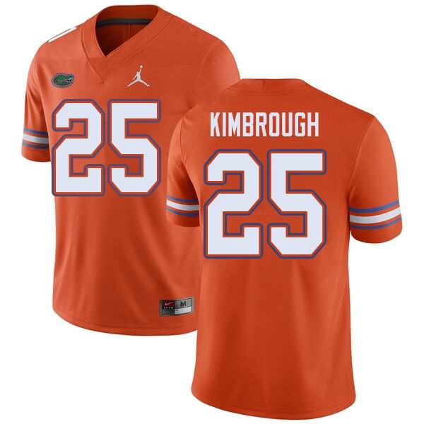 NCAA Florida Gators Chester Kimbrough Men's #25 Jordan Brand Orange Stitched Authentic College Football Jersey CWO0564YO